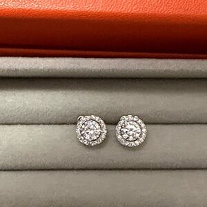 Elegant Silver Stud Earrings